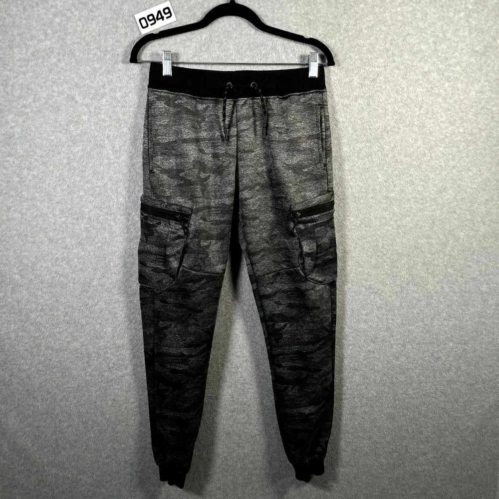 Encrypted Cargo Jogger Pants Boys XL 18 Gray Pockets Camouflage Hiking‎ Outdoor